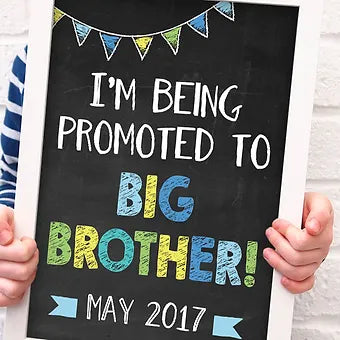 Big Brother Promotion Pregnancy Announcement Personalized Print