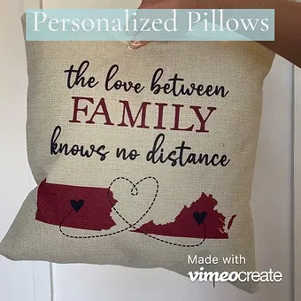 Mother & Daughter Love Knows No Distance Pillow