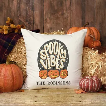 Personalized Spooky Vibes Pillow