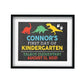 Personalized First Day of School Dinosaur Horizontal Print