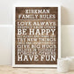 Personalized Family Rules Print