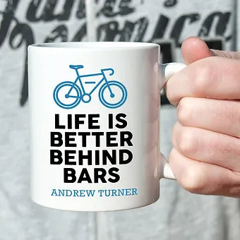 Personalized Life Is Better Behind Bars Coffee Mug