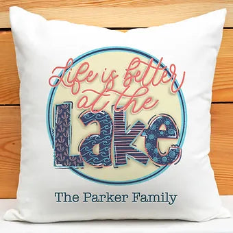 Personalized Lake Life Pillow