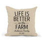 Personalized Life is Better on the Farm Pillow