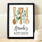 Personalized Utensils Kitchen Print