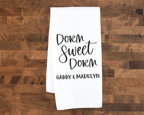 Personalized Dorm Sweet Dorm Towel