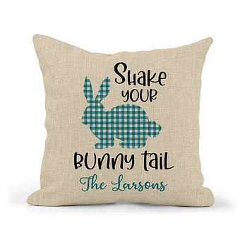 Personalized Shake Your Bunny Tail Pillow