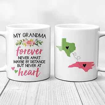 My Grandma Forever Two State Personalized Mug