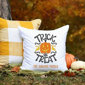 Personalized Trick or Treat Pillow