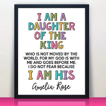 Personalized I Am His Print