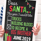 Dear Santa, Big Brother Christmas Baby Announcement Print