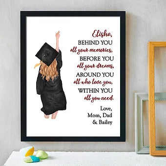 Personalized Message For Graduation Print