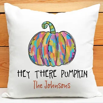 Personalized Hey There Pumpkin Patch Pillow