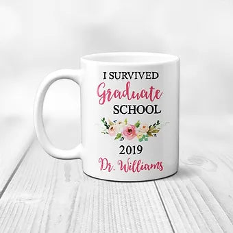 Survived Grad School Personalized Mug