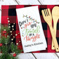 Personalized Tinsel Tangle Kitchen Towel