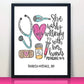 Personalized Nurse Proverbs Print