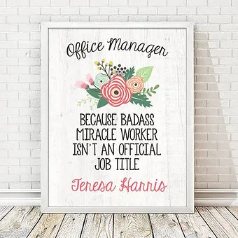 Personalized Office Manager Print