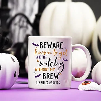 A Little Witchy Personalized Halloween Mug