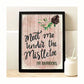 Personalized Meet Me Under The Mistletoe Print