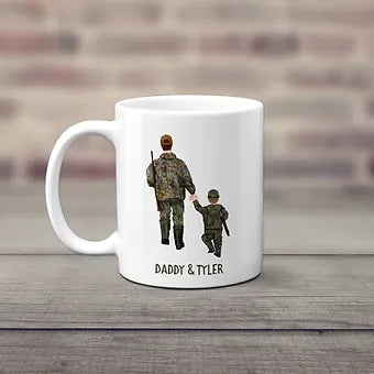 Father and Son Personalized Hunting Mug