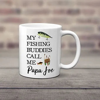 Personalized My Fishing Buddies Call Me Papa Mug