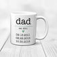 Dad Three Date Personalized Mug
