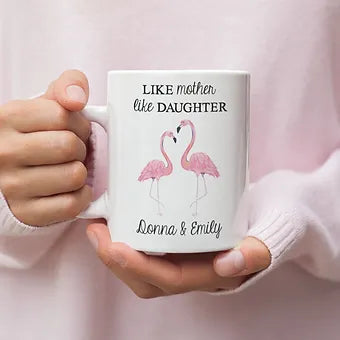 Like Mother Like Daughter Flamingo Mug