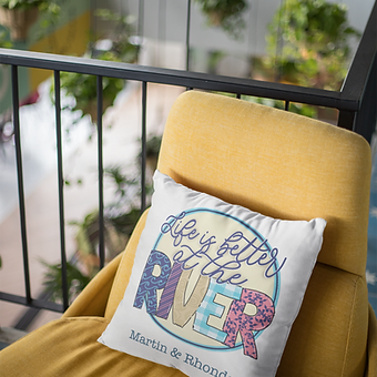 Personalized River Life Pillow
