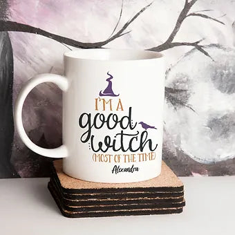 Personalized Good Witch Halloween Mug