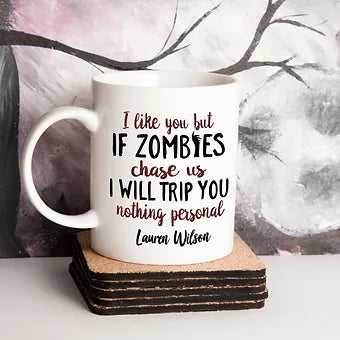 If Zombies Chase Us Personalized Halloween Mug