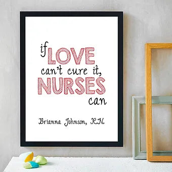 Personalized Nurse Appreciation Print