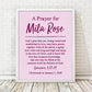 Personalized Girl's Prayer Print