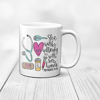 Nurse Bible Verse Mug