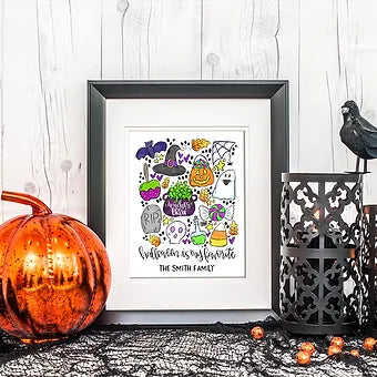 Personalized Halloween Is My Favorite Print