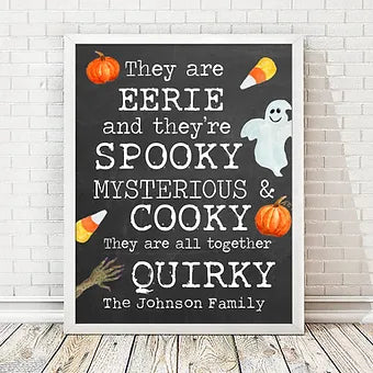 Spooky Personalized Halloween Print