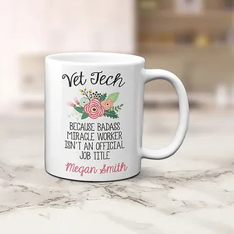 Personalized Vet Tech Mug