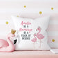 Personalized Be A Flamingo Pillow