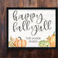 Personalized Happy Fall Y'all Print