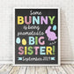 Easter Big Sister Pregnancy Announcement Print