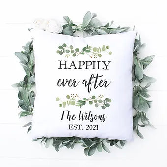 Personalized Happily Ever After Pillow