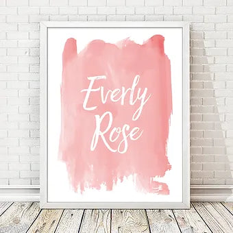 Personalized Pink Name Print