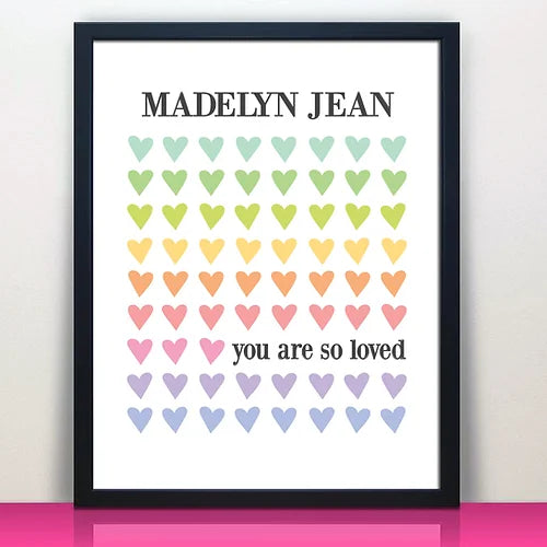 Personalized You are Loved Print