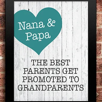 Promoted To Grandparents Pregnancy Announcement Personalized Print