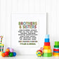 Personalized Brothers & Sisters Collage Print