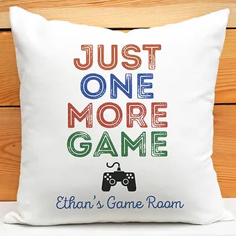 Personalized One More Game Pillow