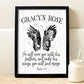 Personalized Wings Bible Verse Print