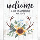 Personalized Rustic Welcome Print