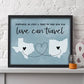 Personalized Distance Is Just A Test To See How Far Love Can Travel Print
