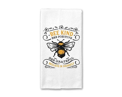 Custom Bee Kind Dish Towel
