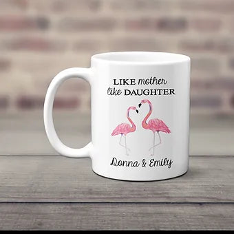 Like Mother Like Daughter Flamingo Mug